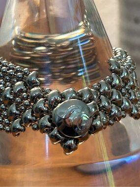 Sergio Gutierrez fabulous silver plated silky mesh bracelet